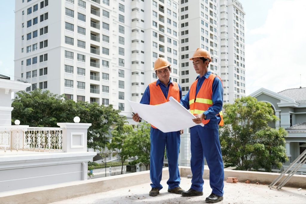 two men working in construction